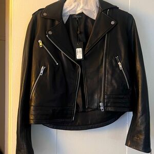 Brand NEW with Tags Rag & Bone 
Leather Biker Jacket 
Never Worn 
Size Small